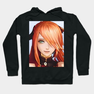 anime girl orange hair Hoodie